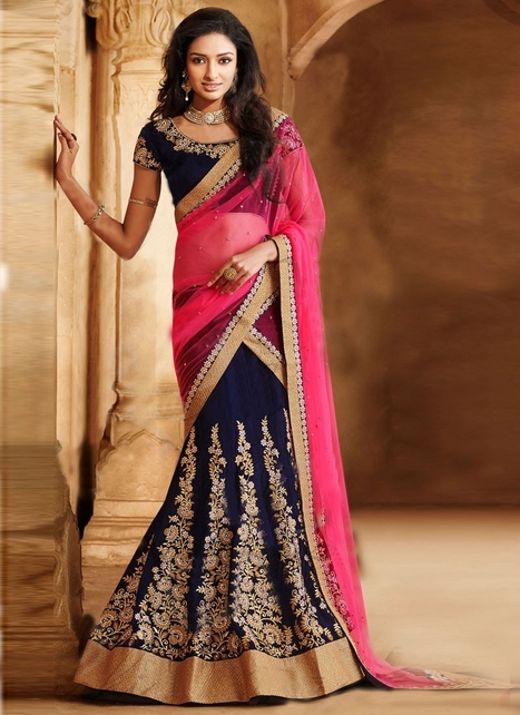 South Indian Lehenga Half Saree Design For Online Shopping